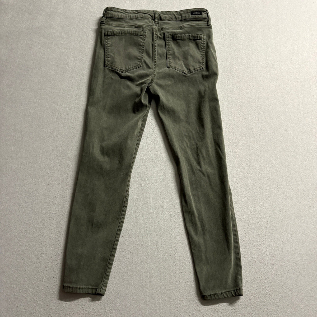 Liverpool Los Angeles The Ankle Skinny Jeans Womens 4P Olive Green Stretch Denim