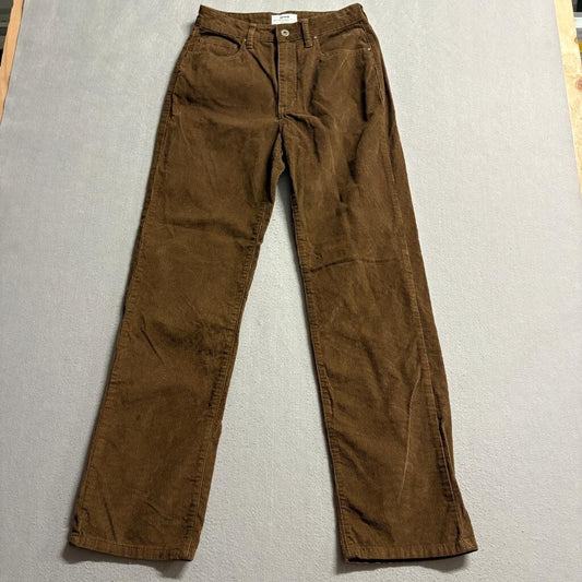 Cotton On Cord Straight Jean Womens Size 6 Brown Corduroy Pants High Rise