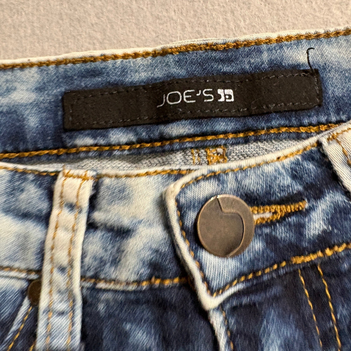 Joe's Jeans Girls Size 12 Acid Wash Blue Denim Skinny Jeans Stretch