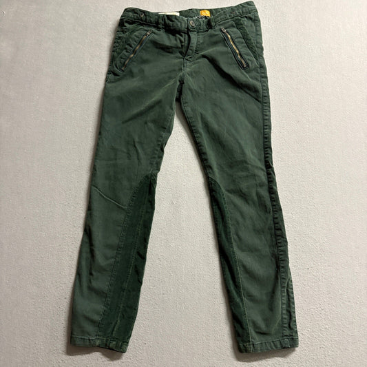 Pilcro and the Letterpress Pants Womens 6P Green Utility Moto Skinny