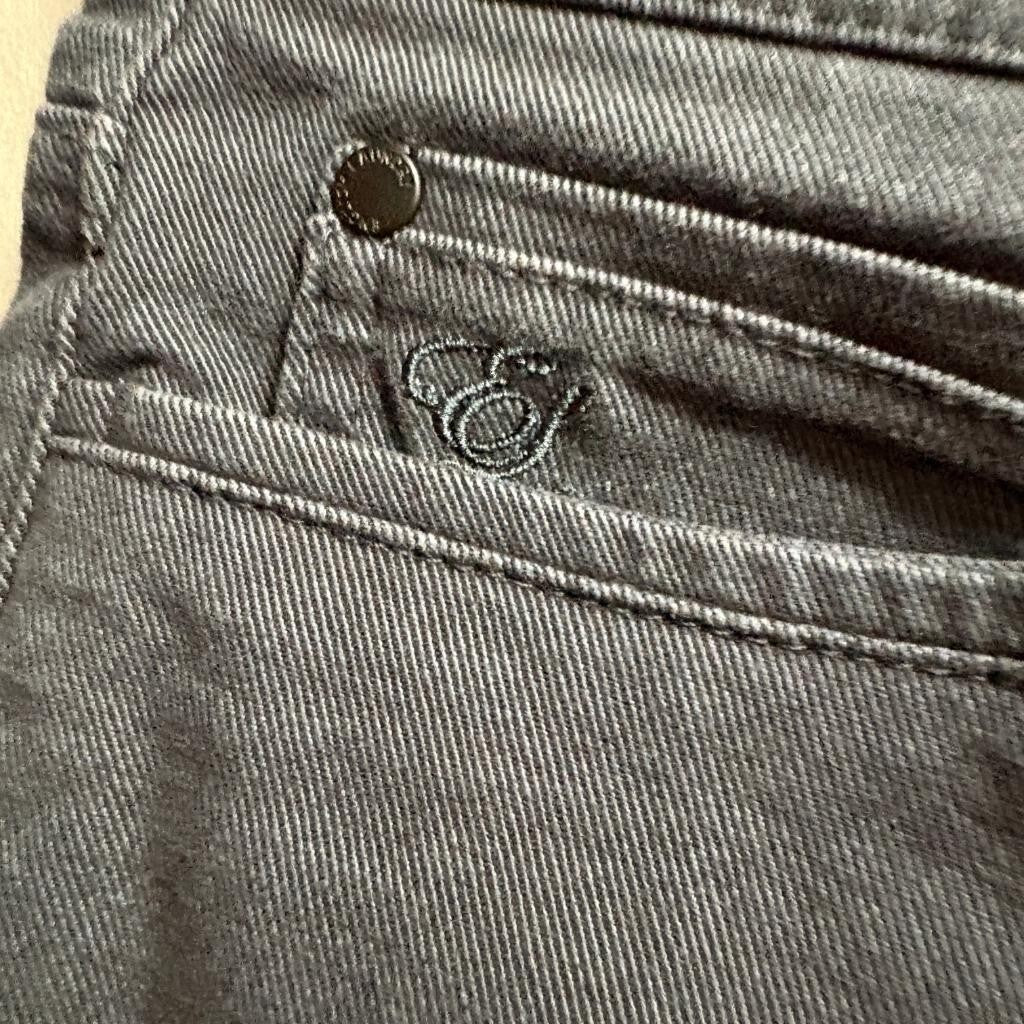 English Laundry Mens 5 Pocket Pants 34x32 Gray Cotton Blend Stretch Straight Leg