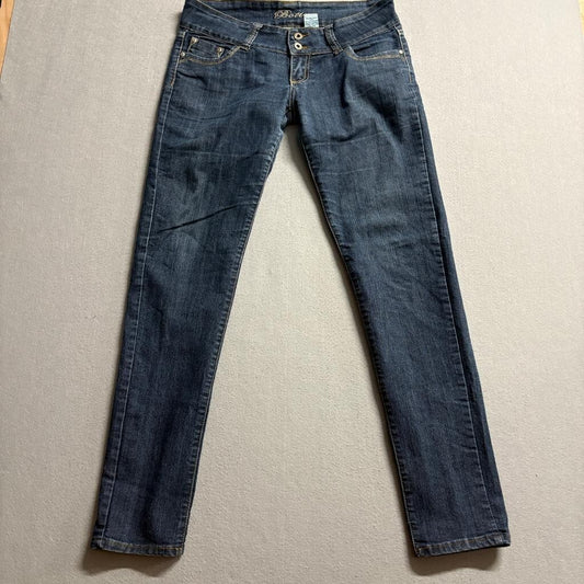Botin Jeans Company Womens Size 9 Blue Denim Skinny Jeans Sequin Pockets Stretch