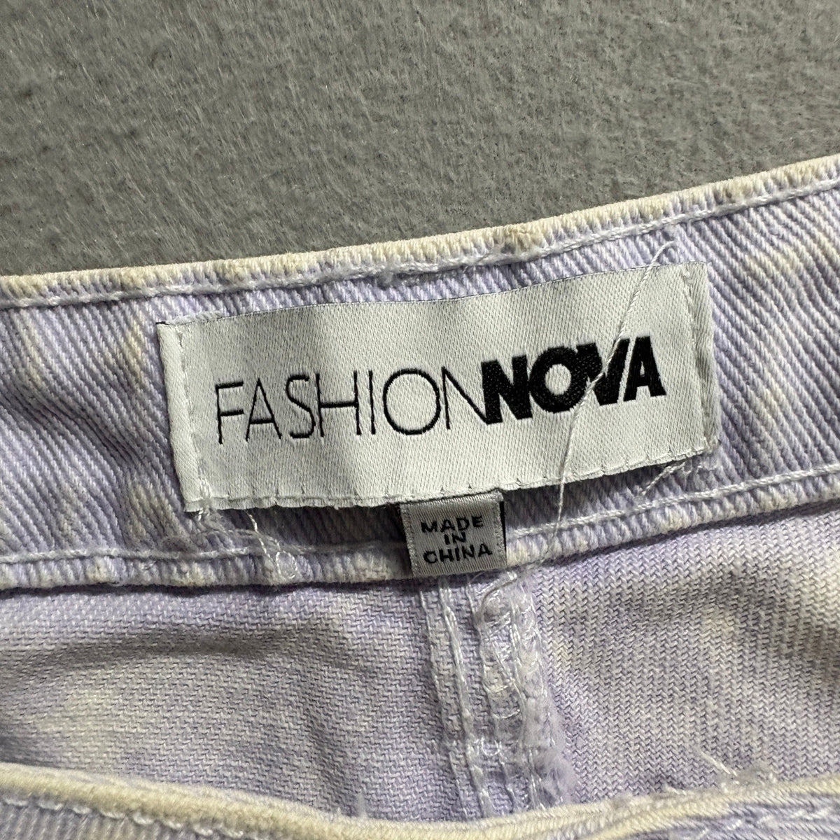 Fashion Nova Lily High Rise Cargo Jeans Womens Plus Size 18 Lavender Denim Pants