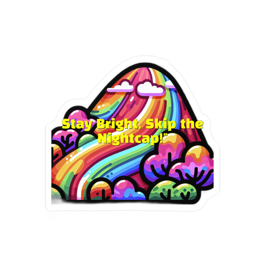 Stay Bright Skip The Nightcap – Sobriety Sticker