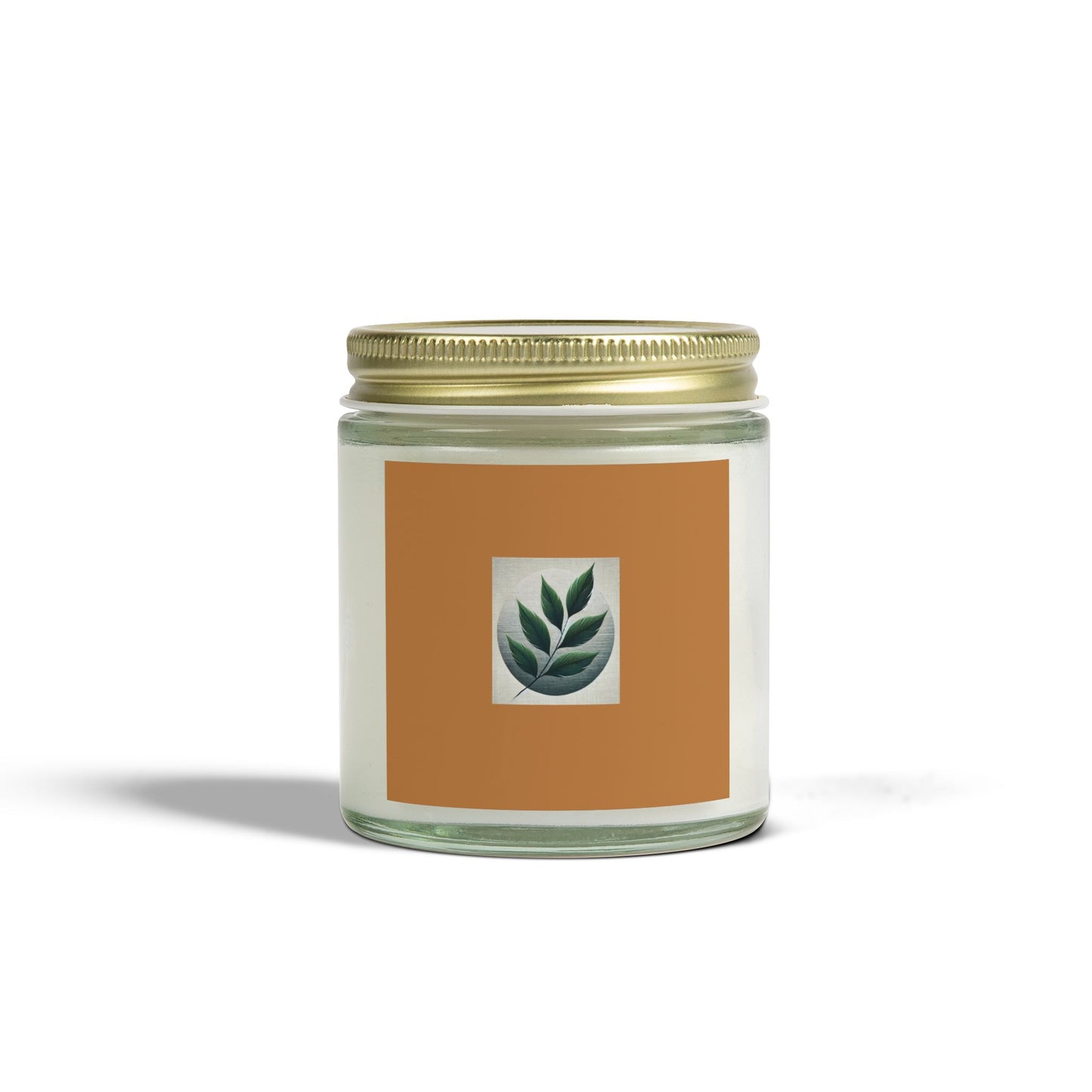 Leaf Art Scented Candles, Coconut Apricot Wax (4oz, 9oz)