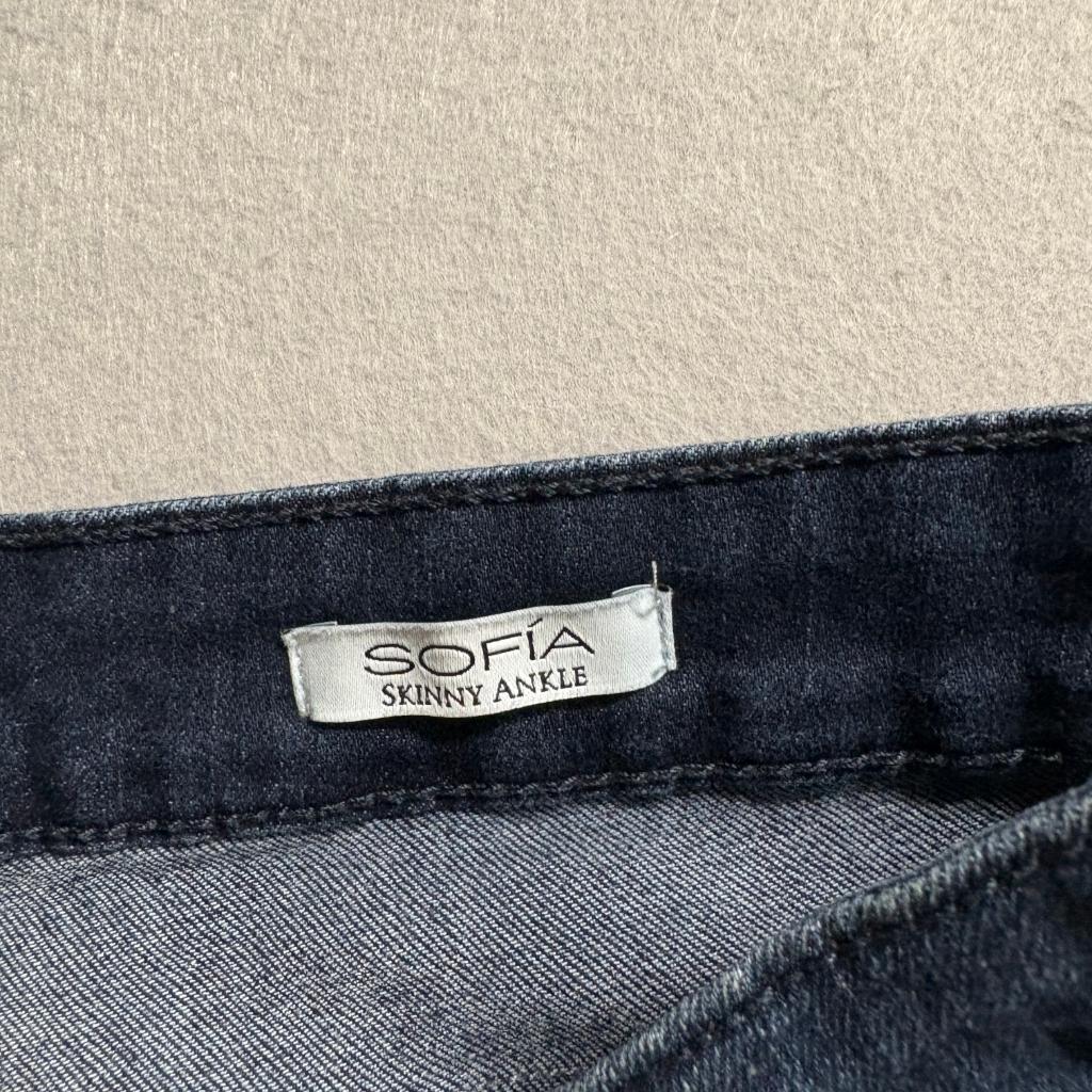 Sofia Jeans by Sofia Vergara Skinny Ankle Womens Size 16 Dark Wash Stretch Denim