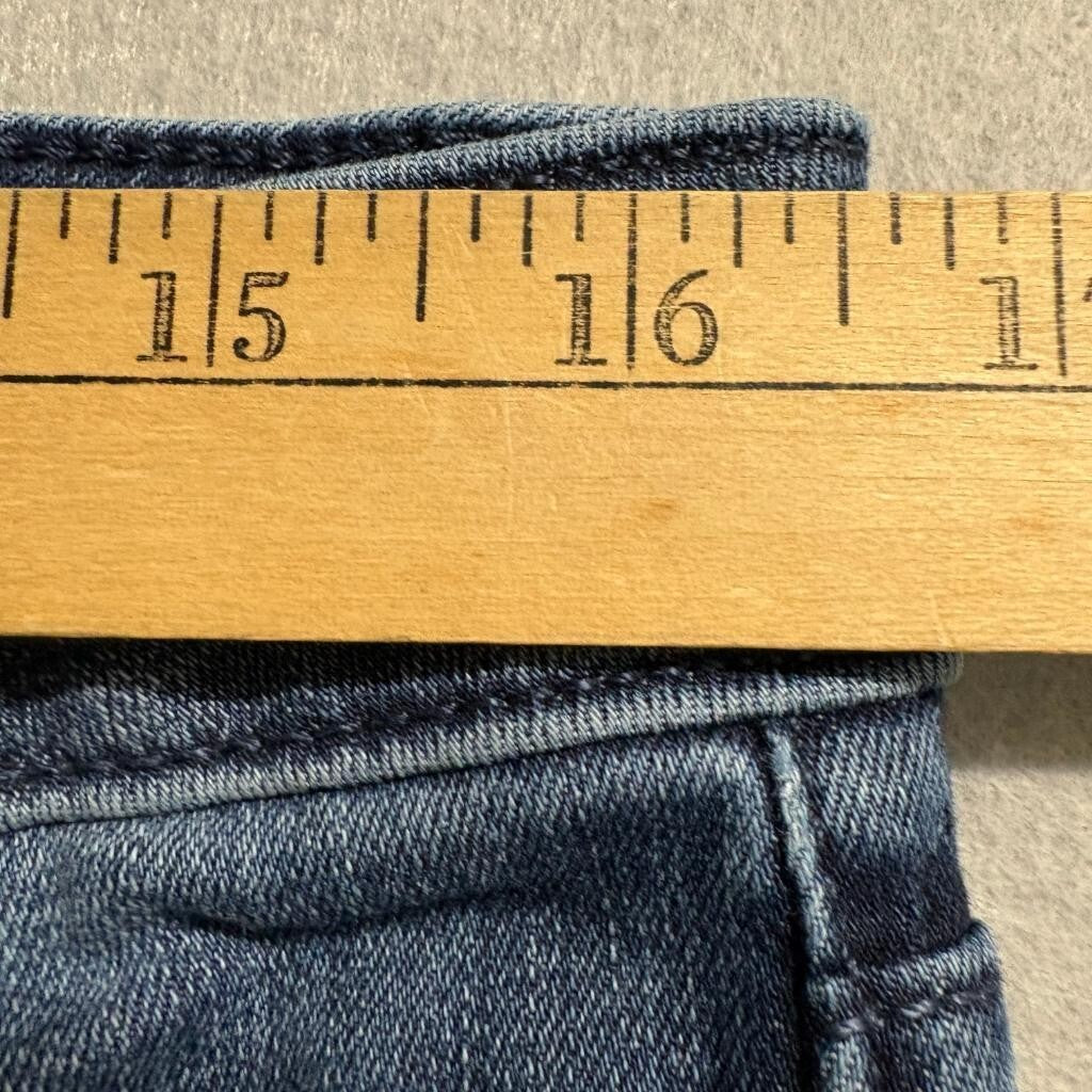 LC Lauren Conrad Flare Jeans Womens Size 12 Blue Denim Stretch High Rise