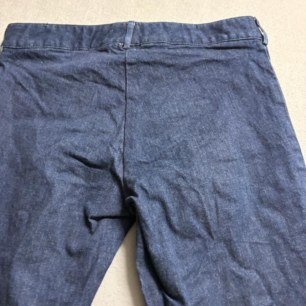London Jean Victoria's Secret Womens Size 8 Blue Denim Stretch Cropped Pants