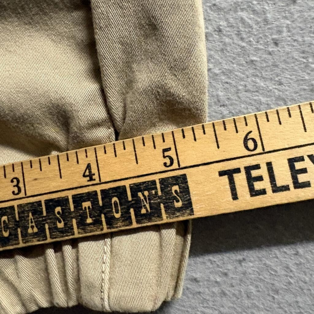 Guess Los Angeles Mens Small Camo Jogger Pants Khaki Logo Tape Side Stripe