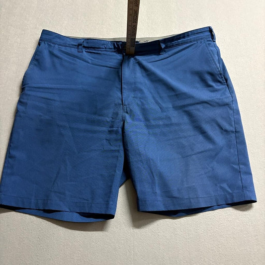 Ben Hogan Golf Shorts Mens 46 Blue Textured Flat Front Stretch Active