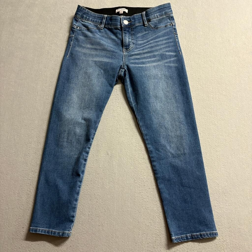 Juicy Couture Jeans Womens 6 Blue Denim Cropped Skinny Comfort Waist Stretch