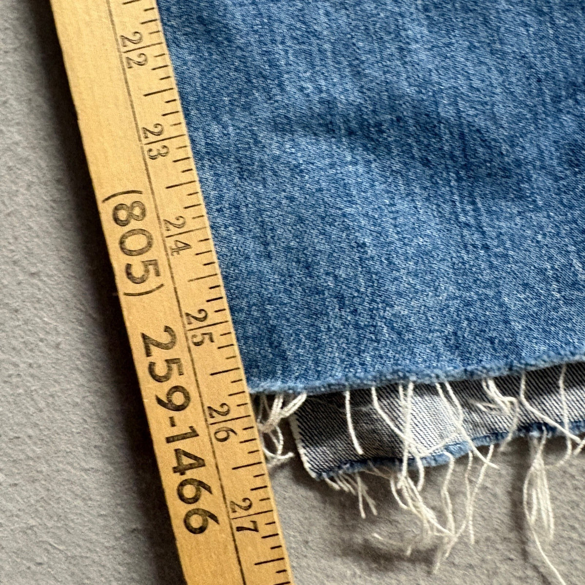 Madewell The High-Rise Slim Boyjean Jeans Womens 27 Blue Distressed Raw Hem