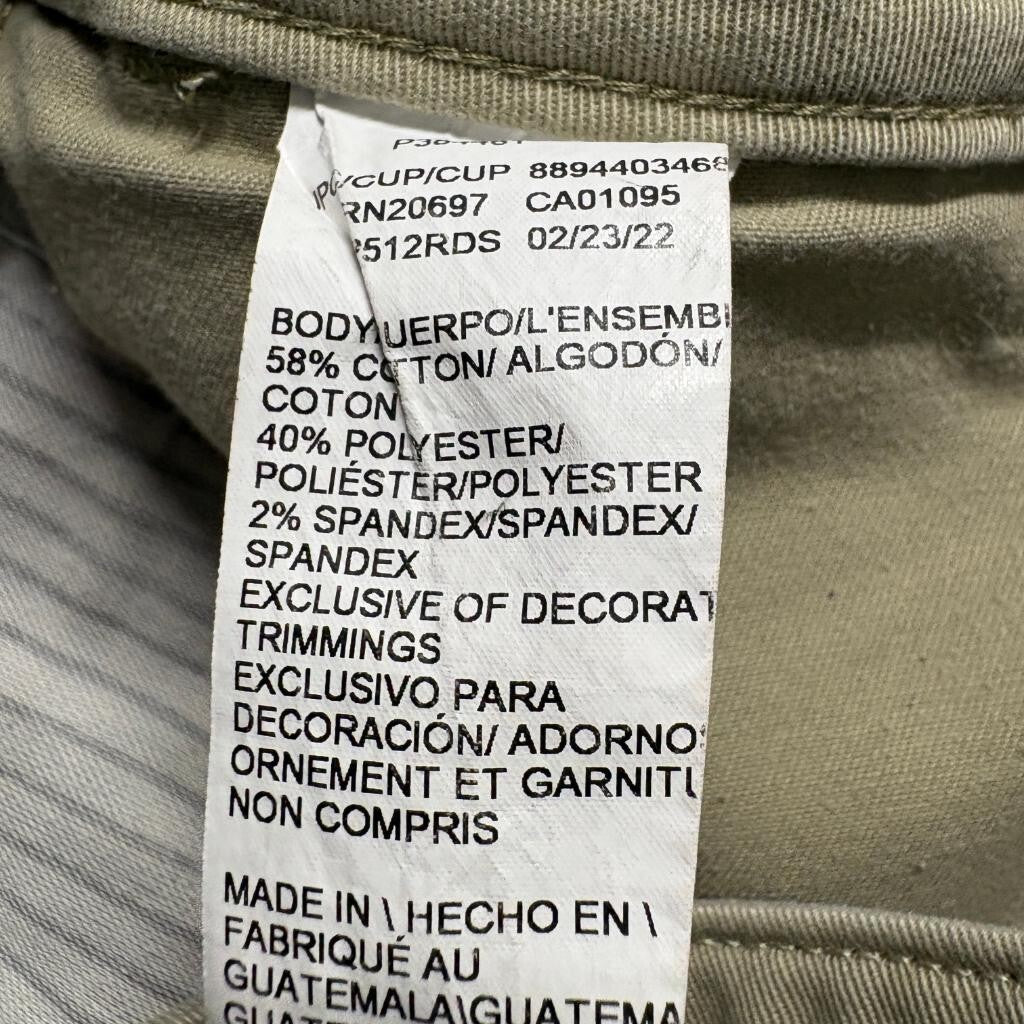 Dickies Girl Crafted for Women Skinny Chino Pants Beige Khaki Size 30x30 Stretch