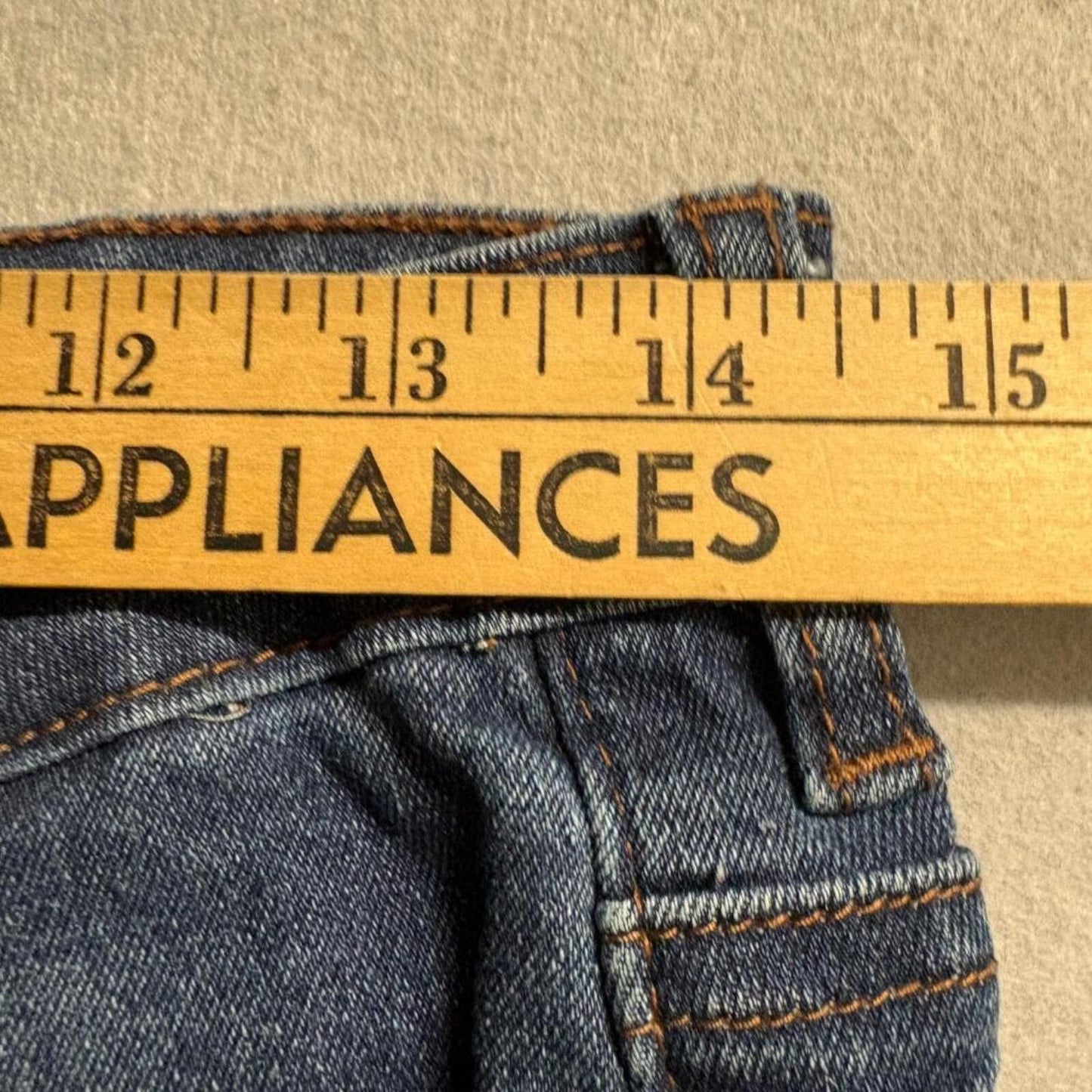 Rise Jeans Womens Size 11 Blue High Rise Skinny Stretch Denim Deep Dark Wash