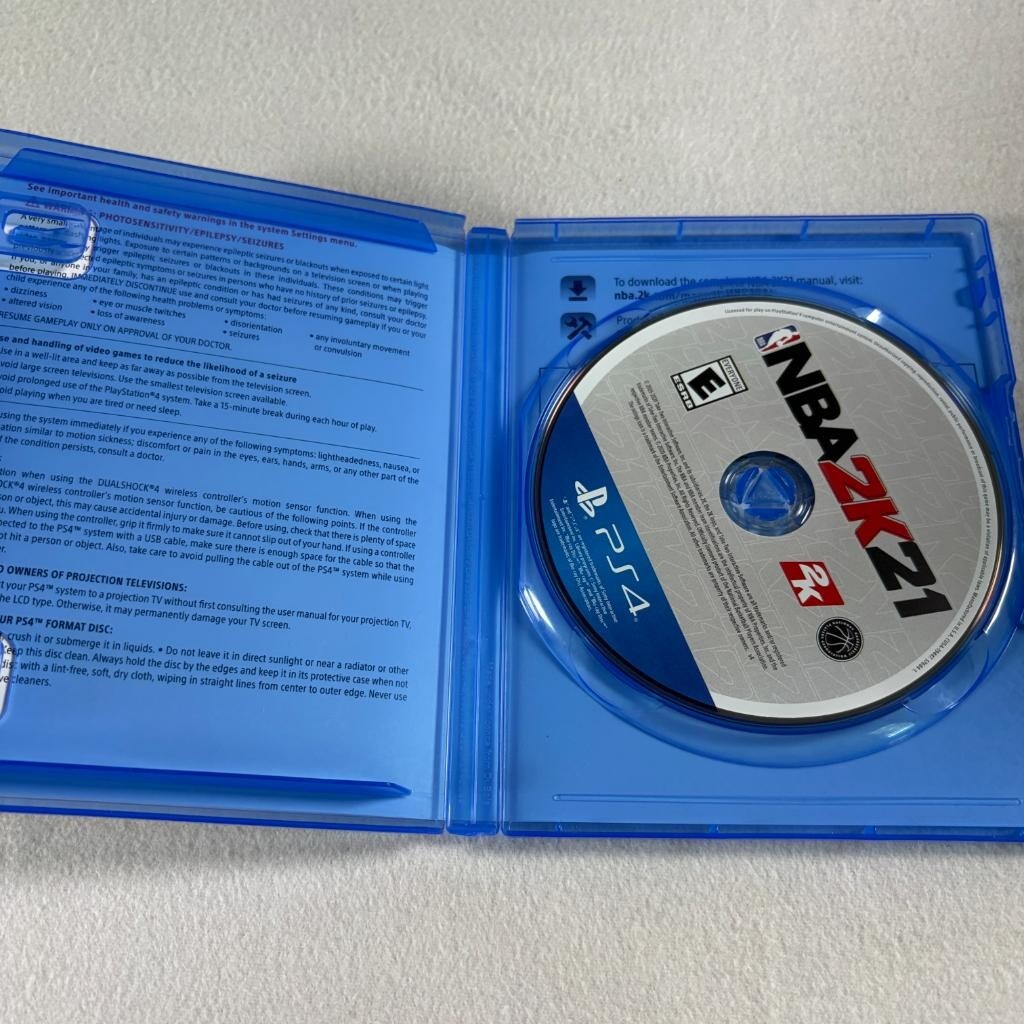 NBA 2K21 PS4 PlayStation 4 Game Damian Lillard Cover Disc and Case Tested