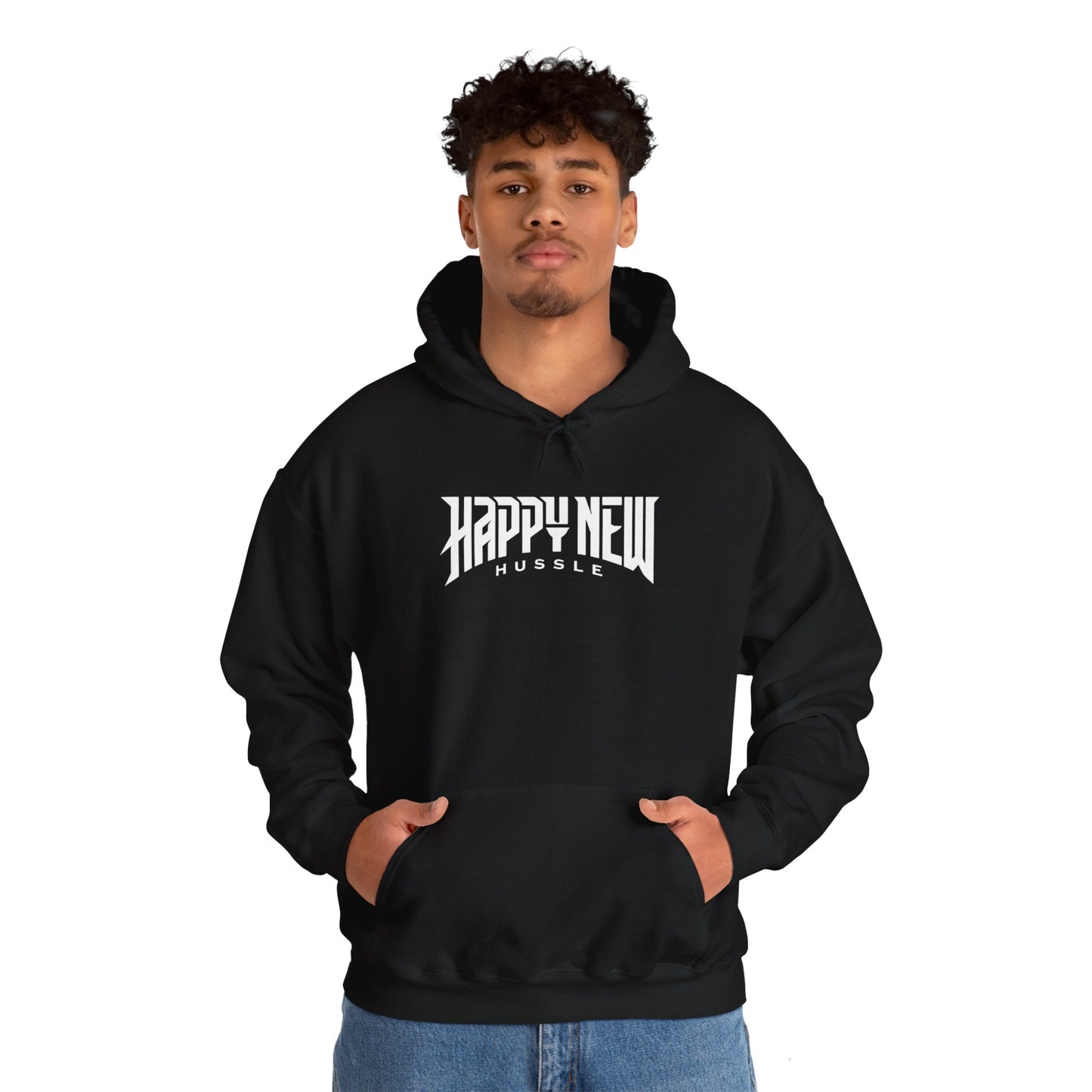 Happy New Hussle Unisex Heavy Blend Hooded Sweatshirt