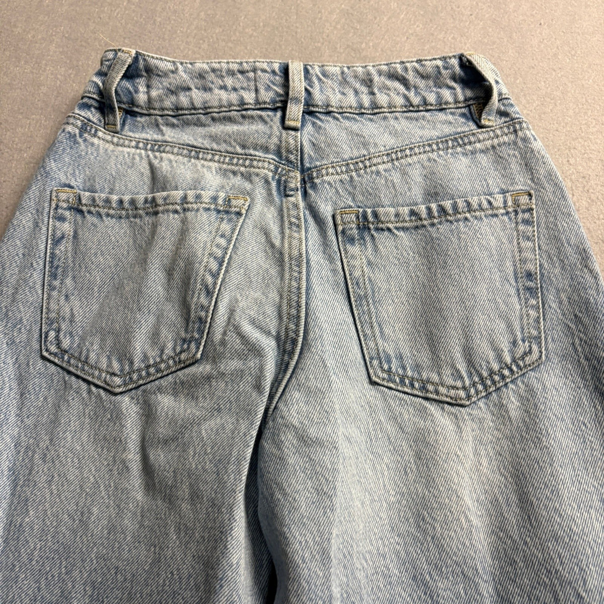 Dynamite Heidi Wide Leg Jeans Womens Size 000 23 Light Wash High Rise Denim