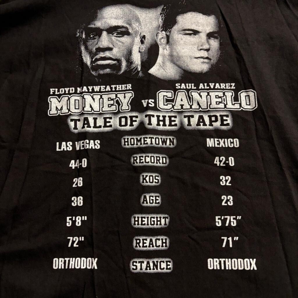 Mayweather vs Canelo The One Boxing Promo T-Shirt Mens XL Black Alstyle 2013