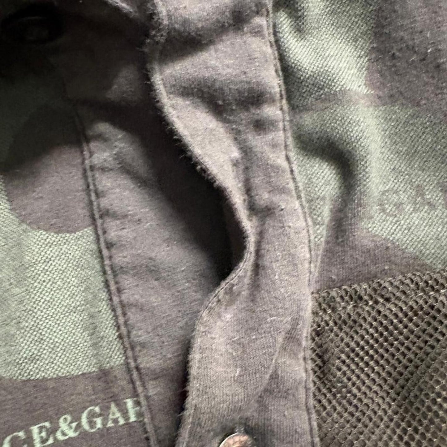 D&G Dolce & Gabbana Polo Shirt Mens XL Brown Long Sleeve Logo Made in Italy