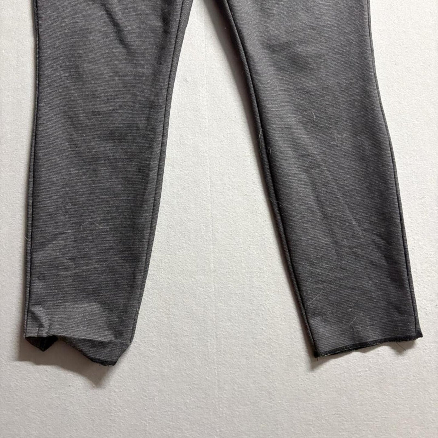 Dalia Women's Pull On Dress Pants XXL Gray Stretch Knit Ankle Crop Trouser