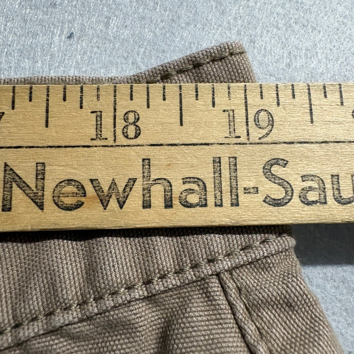 Blue Mountain Mens Work Pants 40x30 Tan Brown Canvas 100% Cotton Five Pocket