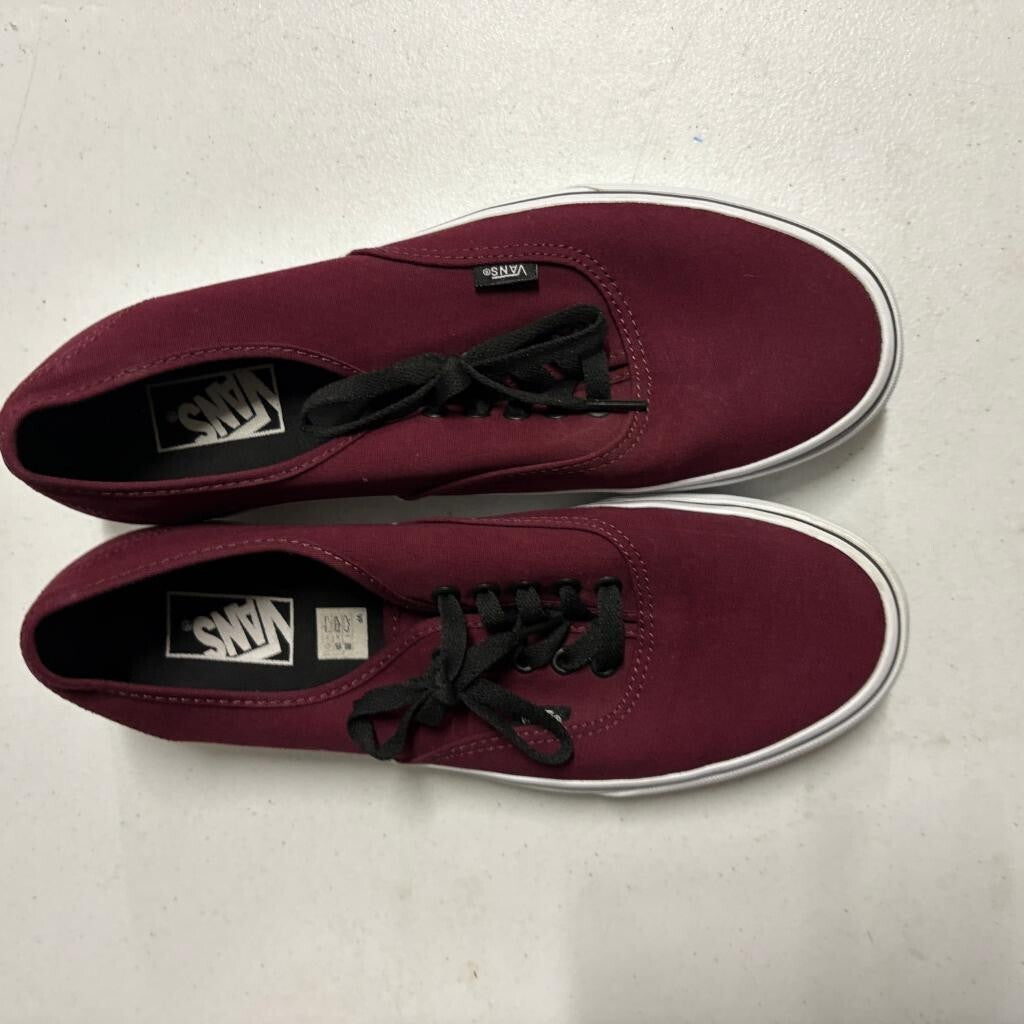 Vans Authentic Port Royale Black Mens Size 11 Sneakers Burgundy VN000QER5U8