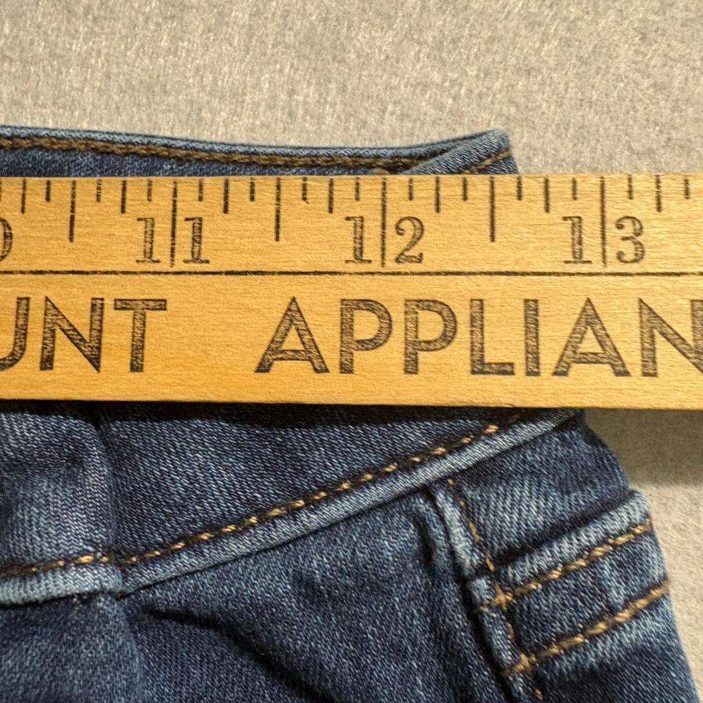 Lauren Conrad Flare Jeans Womens 4 Blue Denim High Rise Patch Pocket Boho 30