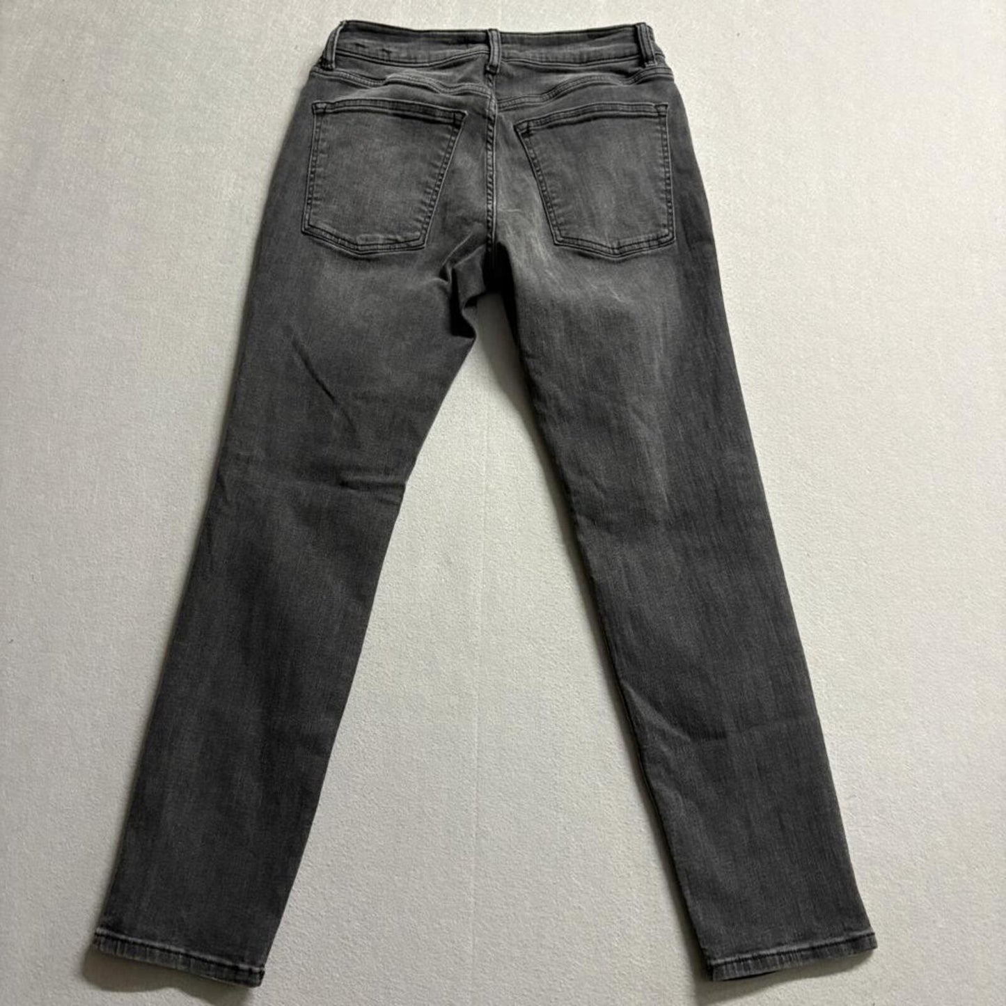 Warp Weft LAX Los Angeles Girlfriend Jeans Womens 6 28 Distressed Gray Denim