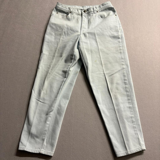 Style & Co Petite Jeans Womens 10P Light Wash Blue Denim High Rise Straight Leg