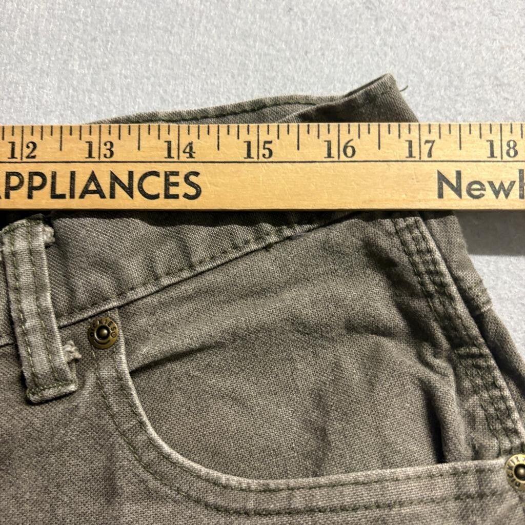 Genuine Dickies Mens Carpenter Pants 36x20 Cut Off Crop Raw Hem Brown Workwear