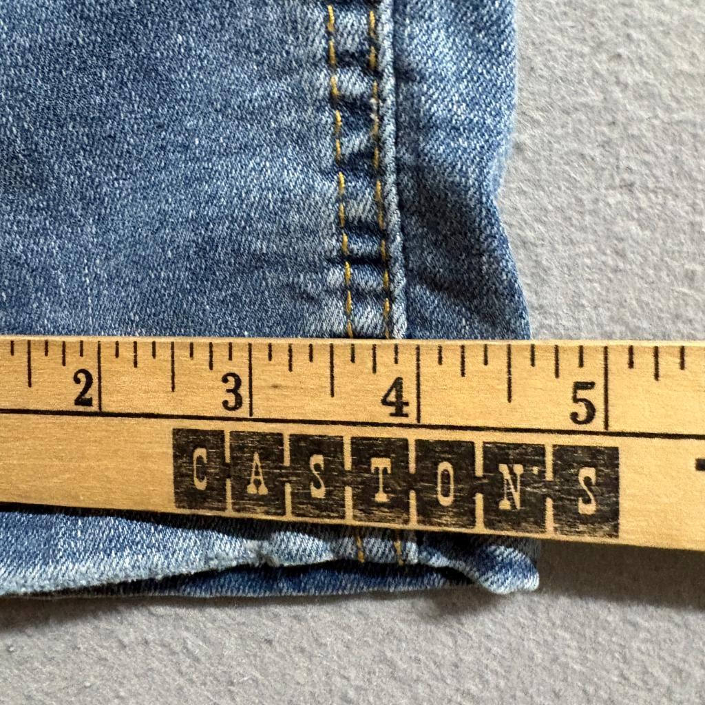 Skinny Fries Denim Jeans Womens Size 5 Blue Distressed High Rise Stretch Slim