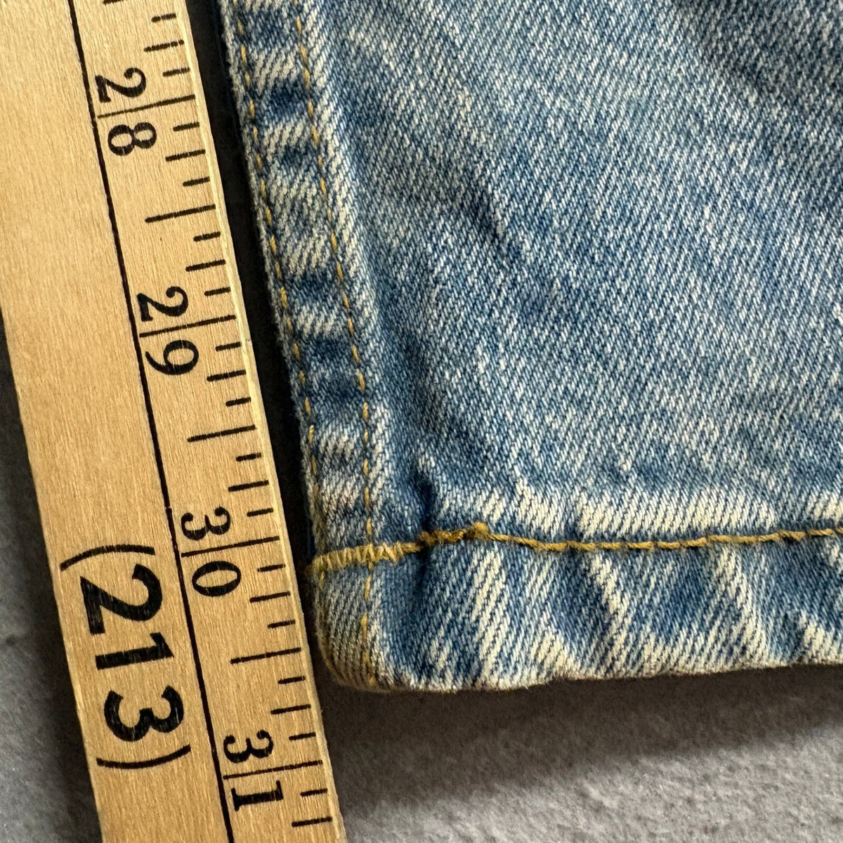 Rank 45 Mens Jeans Size 30x32 Blue Denim Straight Leg Stretch Made in Egypt