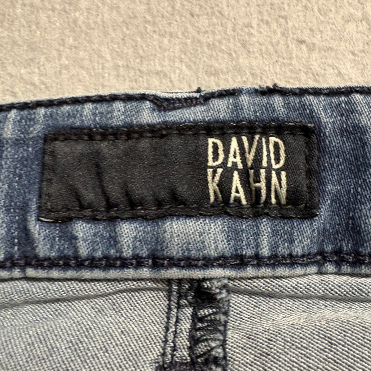 David Kahn Power Stretch Jeans Womens 27 Blue Denim Skinny Leg Made in USA
