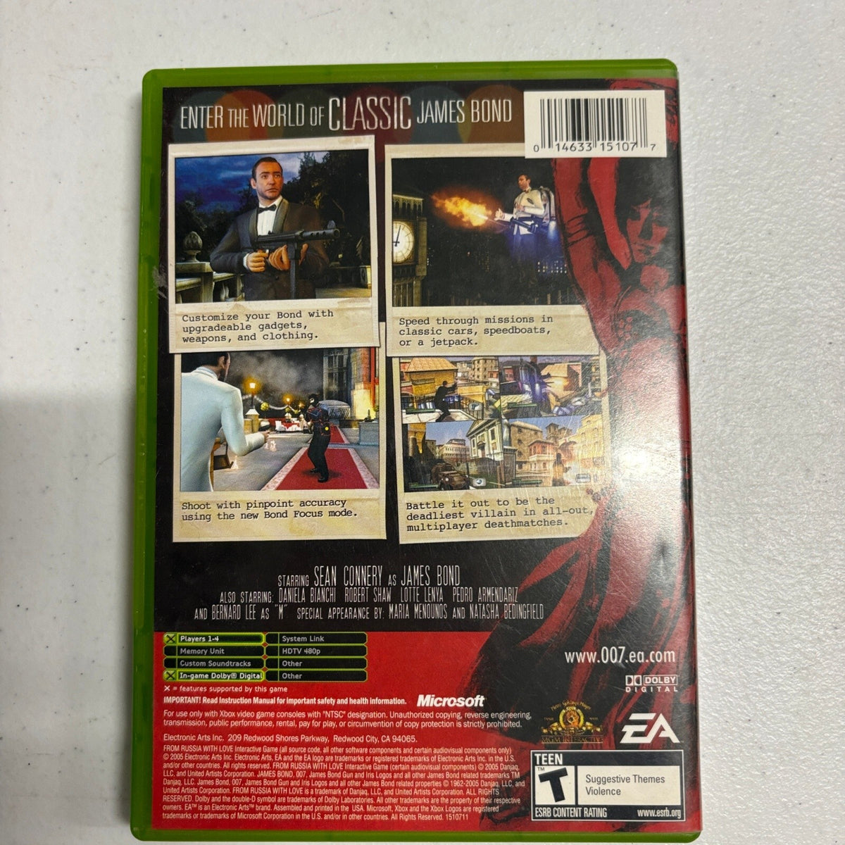 From Russia With Love 007 Microsoft Xbox Complete CIB Original Xbox James Bond