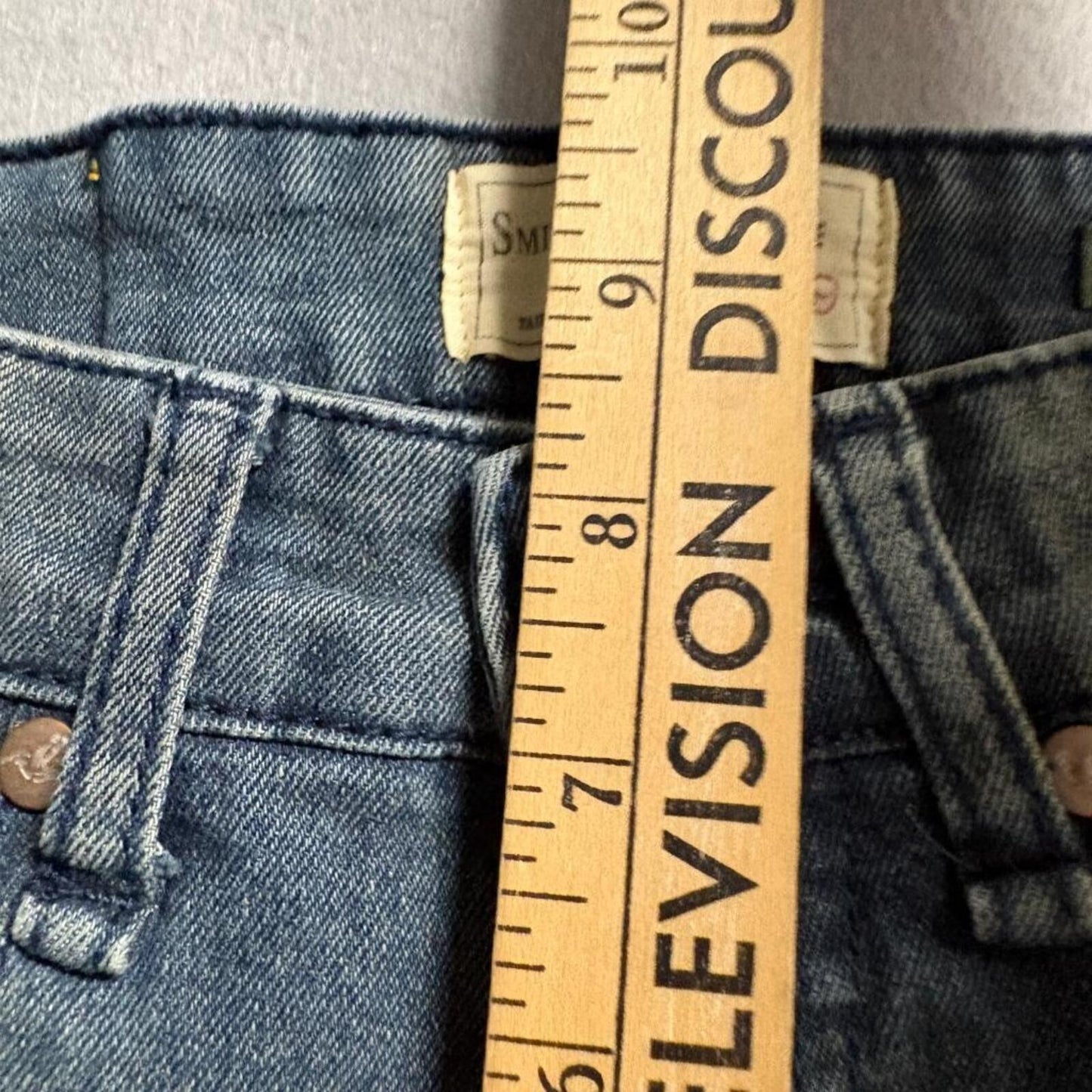 Smith and Mills Denim Stretch Jeans Mens Size 29 Blue Slim Straight Fit