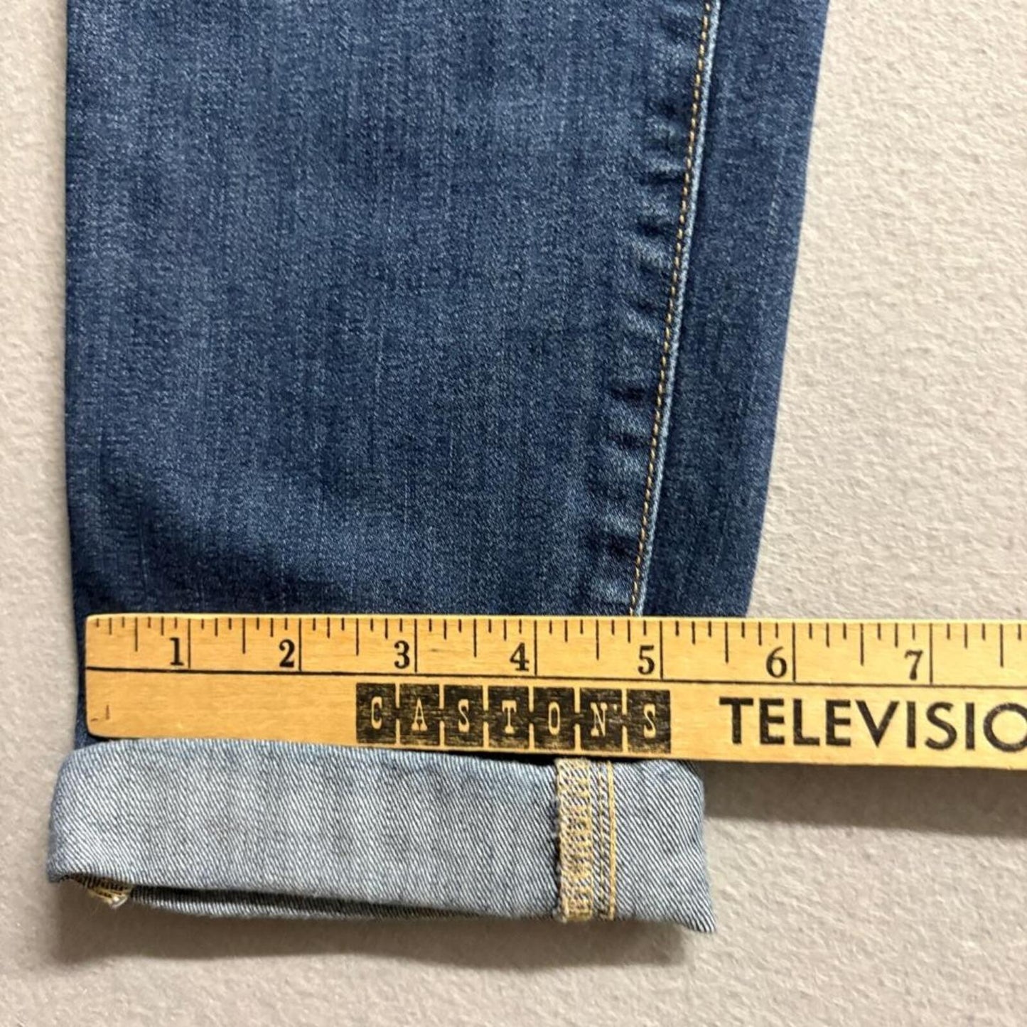 Flying Monkey Platinum Distressed Boyfriend Jeans Womens Size 27 Blue Denim USA