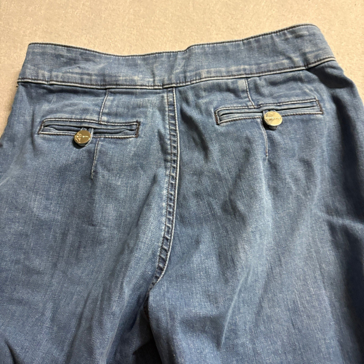 Marciano Guess Wide Leg Jeans Womens 27 High Rise Blue Denim Made in USA