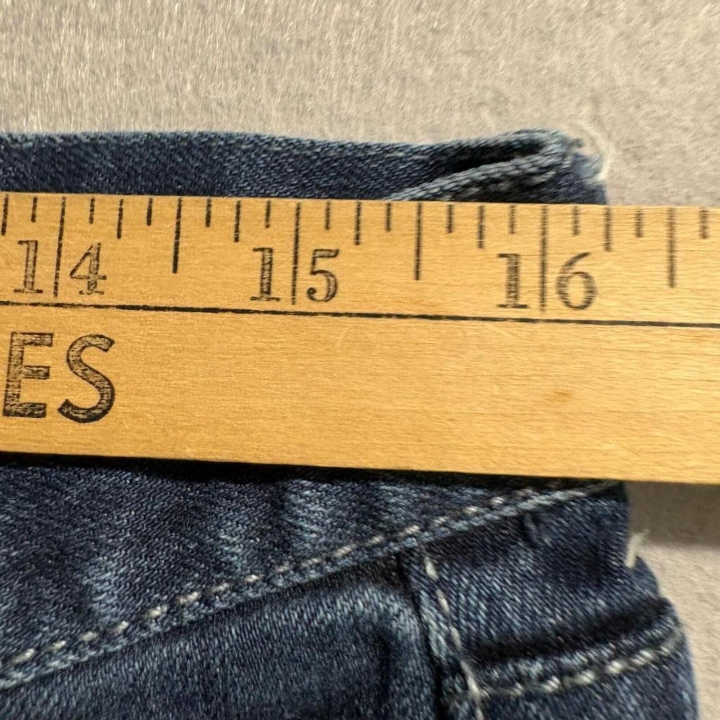 Mossimo Supply Co Womens Bootcut Jeans Size 11 Blue Denim Stretch Mid Rise