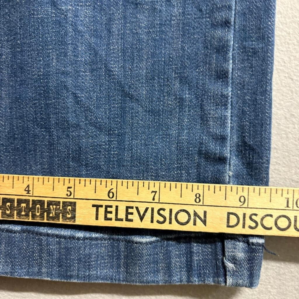White House Black Market Trouser Jeans Womens 6 Extra High Rise Blue Wide Leg