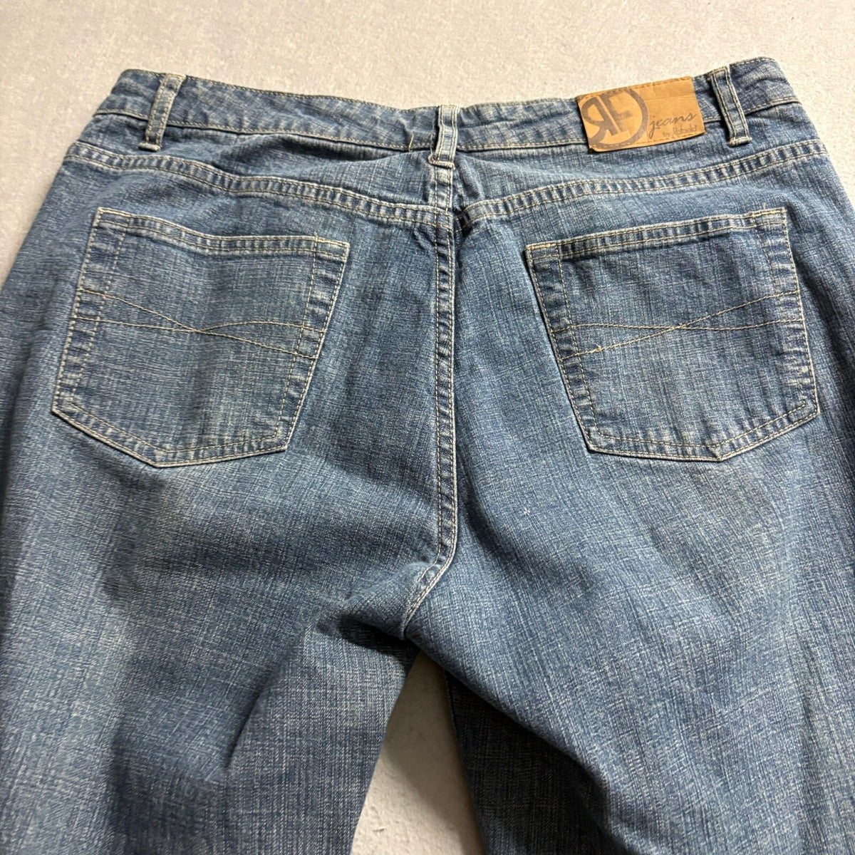 Rafaela RF Jeans Womens Size 10 Medium Wash Stretch Denim Straight Leg Pants