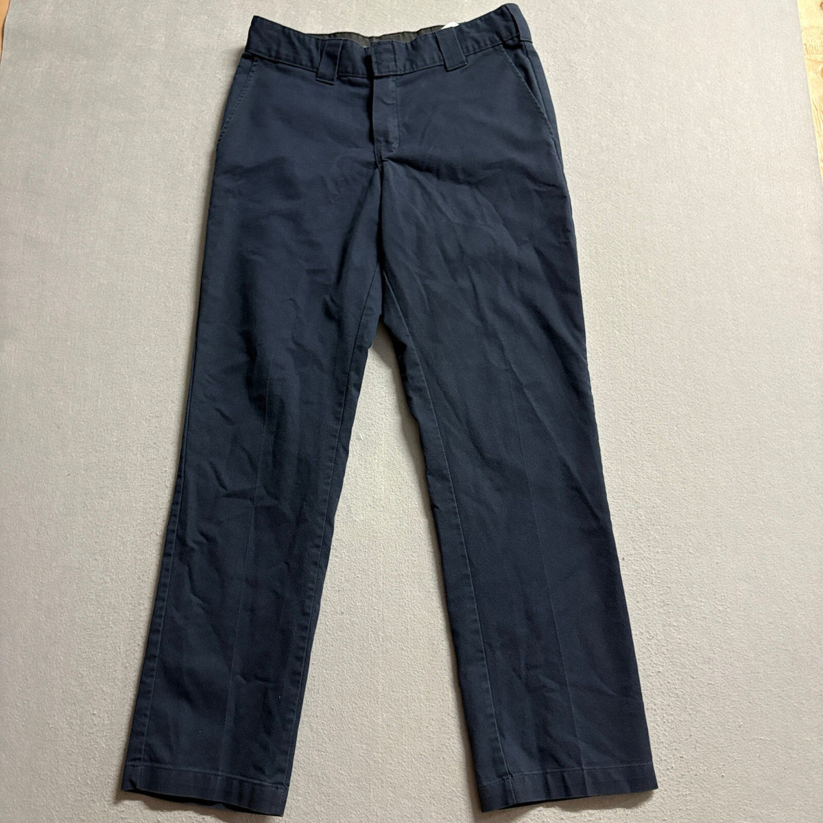 Dickies Flex Mens 32x32 Navy Blue Straight Leg Chino Work Pants WP150DN