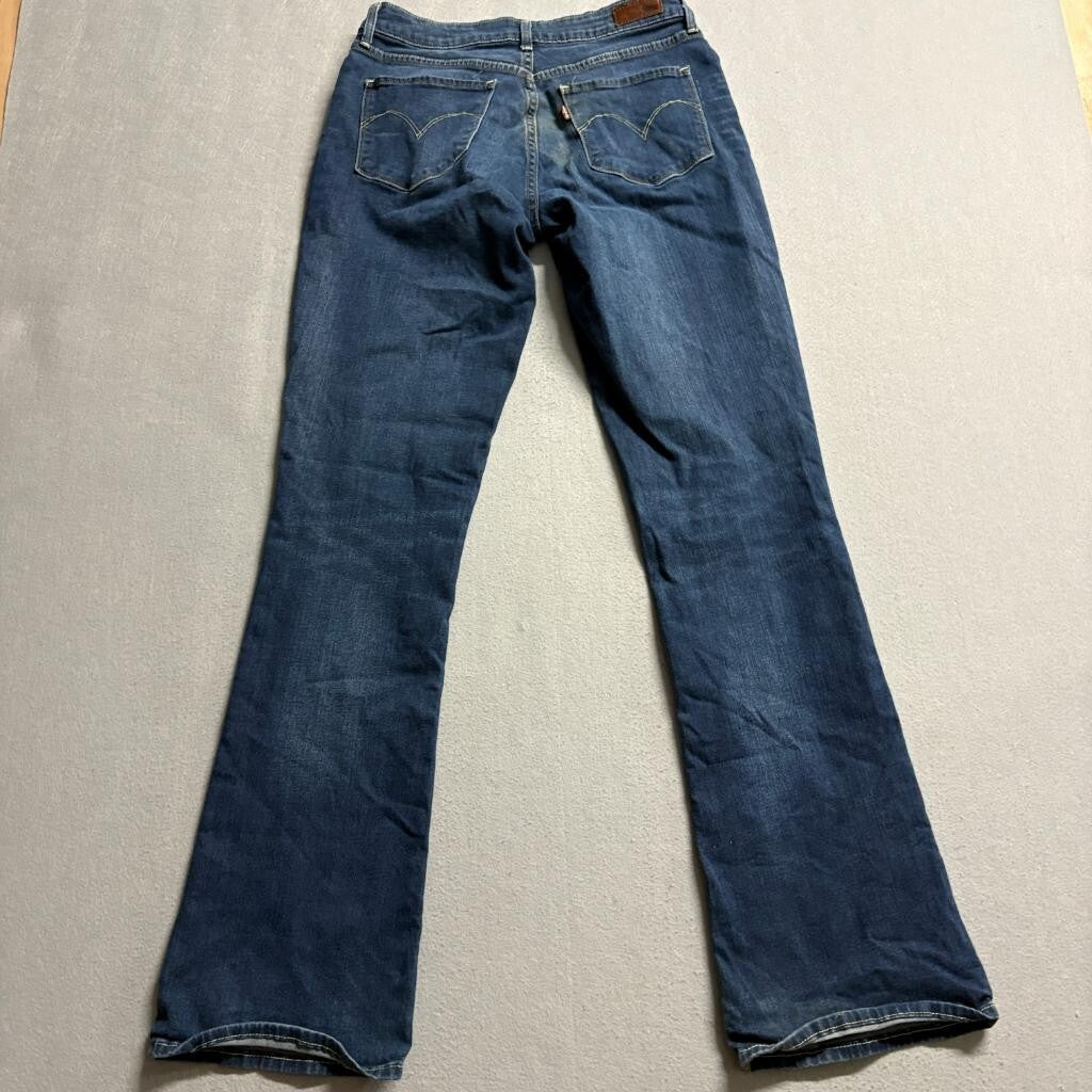 Levis Bold Curve Jeans Womens 29 Modern Rise Bootcut Skinny Blue Denim