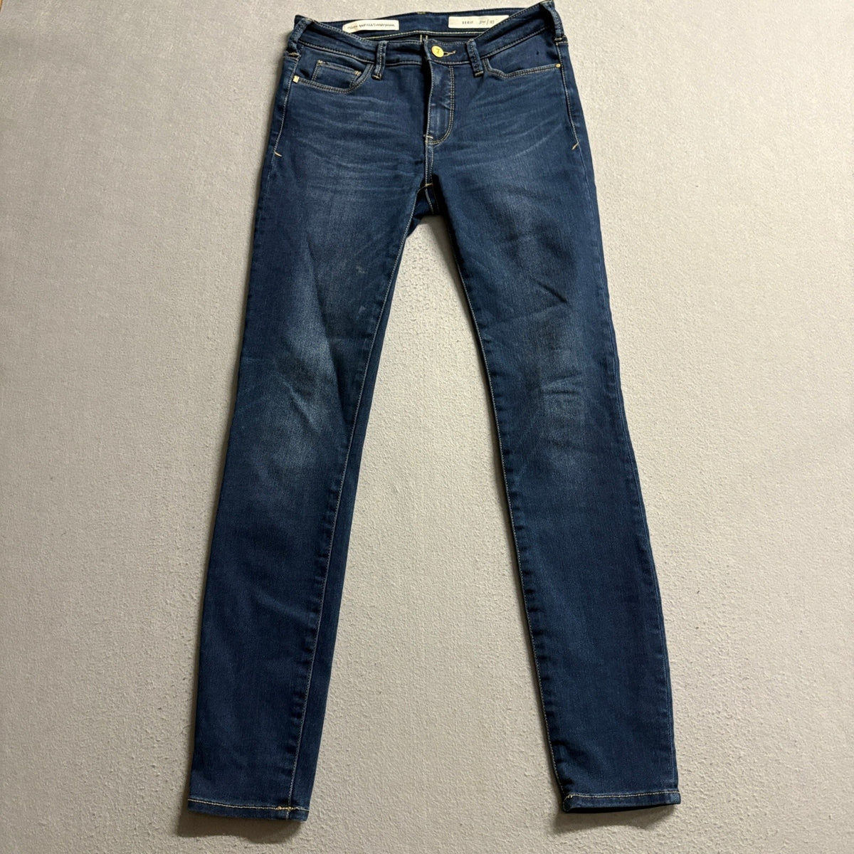 Pilcro and the Letterpress Serif Skinny Jeans Womens Size 27 Dark Wash Stretch