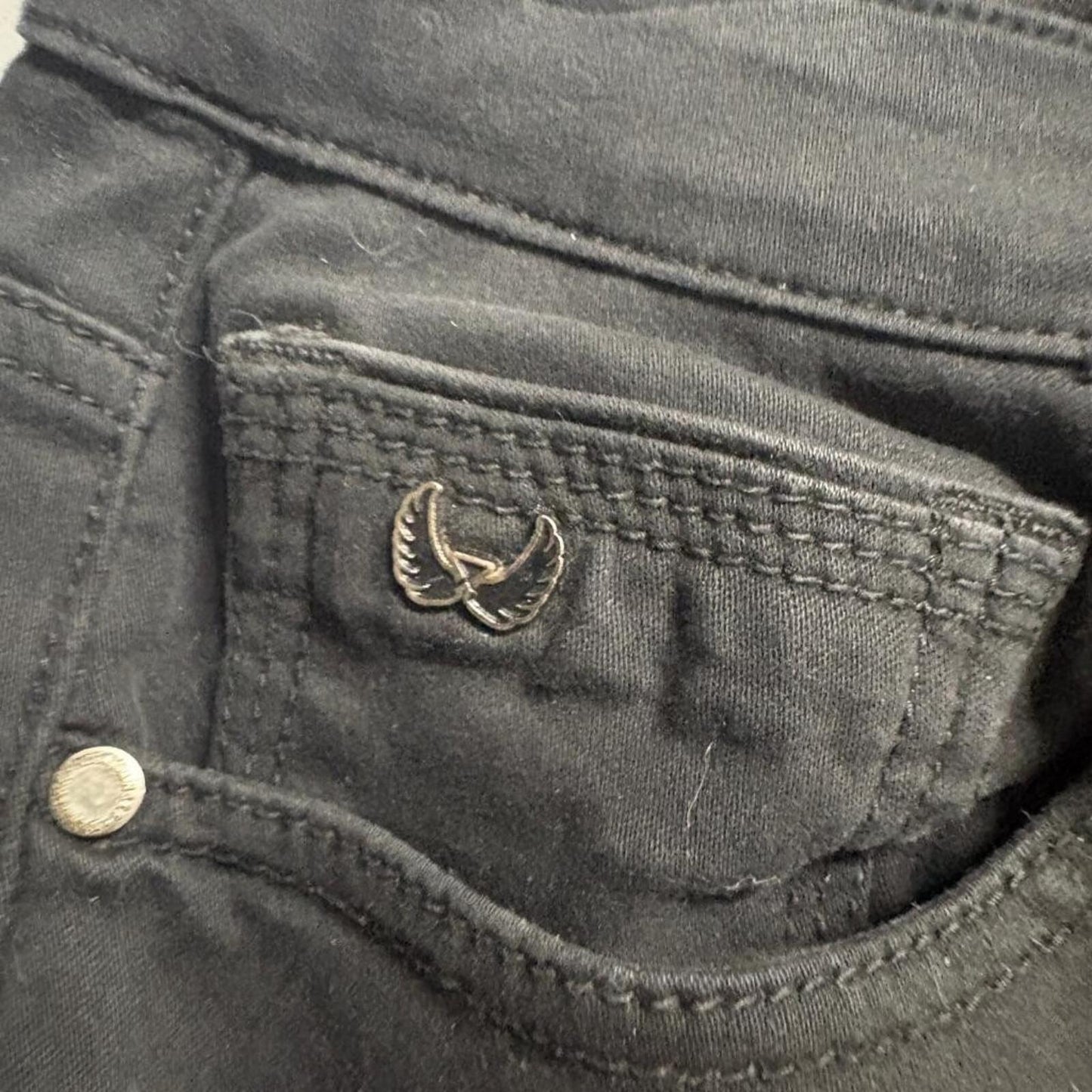 Nick Danger Mens Moto Jeans 32x30 Black Stretch Slim Fit Biker Denim