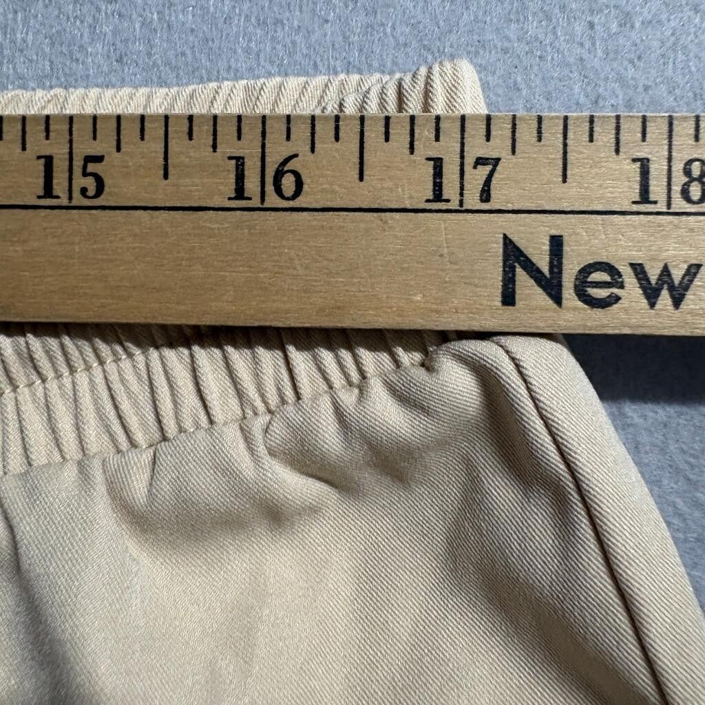 PrettyLittleThing Shape Cargo Pants Womens US 14 Beige Elastic Waist Jogger