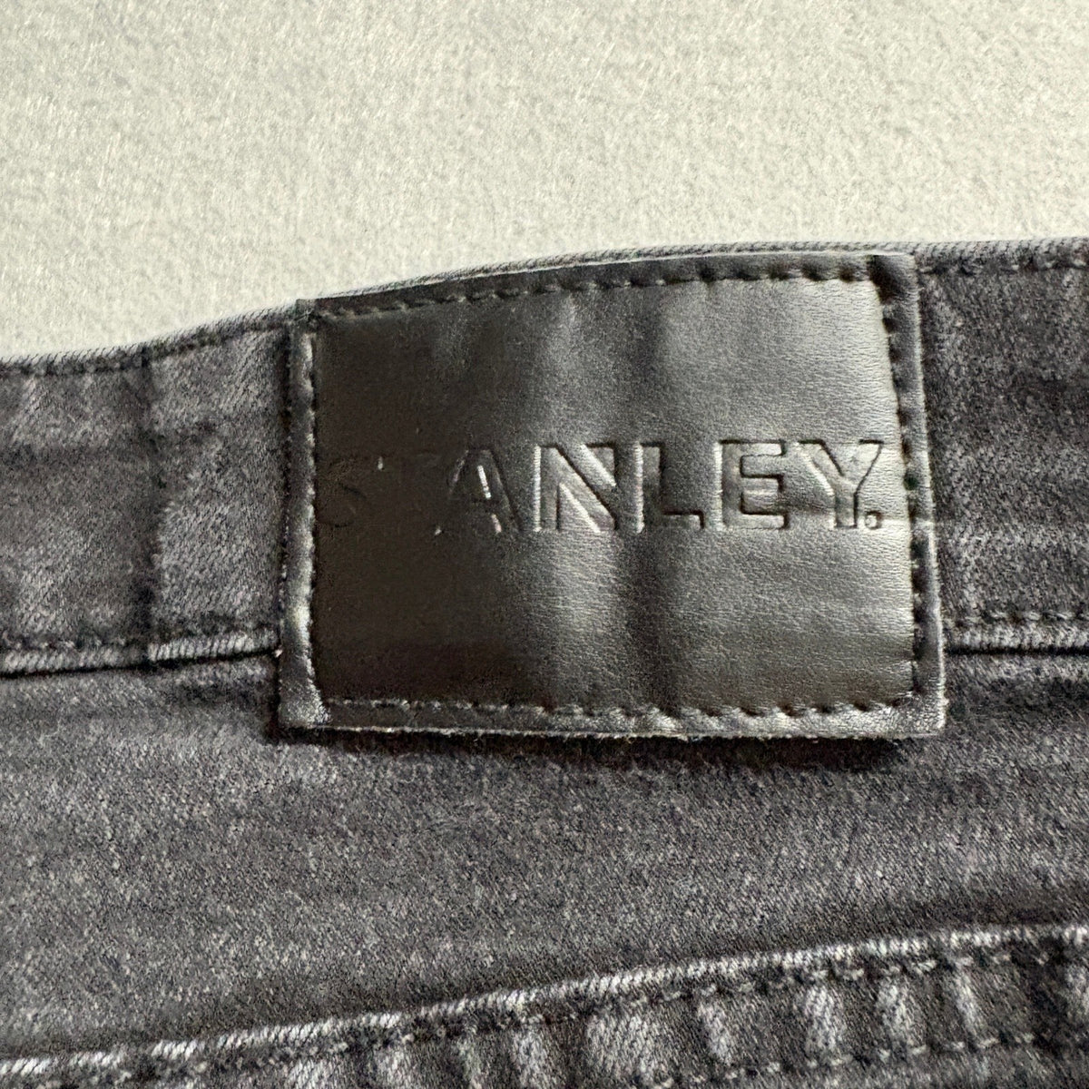 Stanley Flex Technology Mens Jeans 38x32 Black Stretch Denim Straight Leg