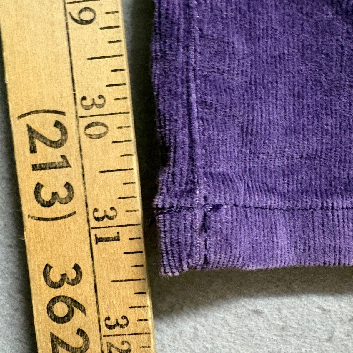 Fashion Nova Womens Purple Corduroy Flare Pants Button Fly Front Pocket Size