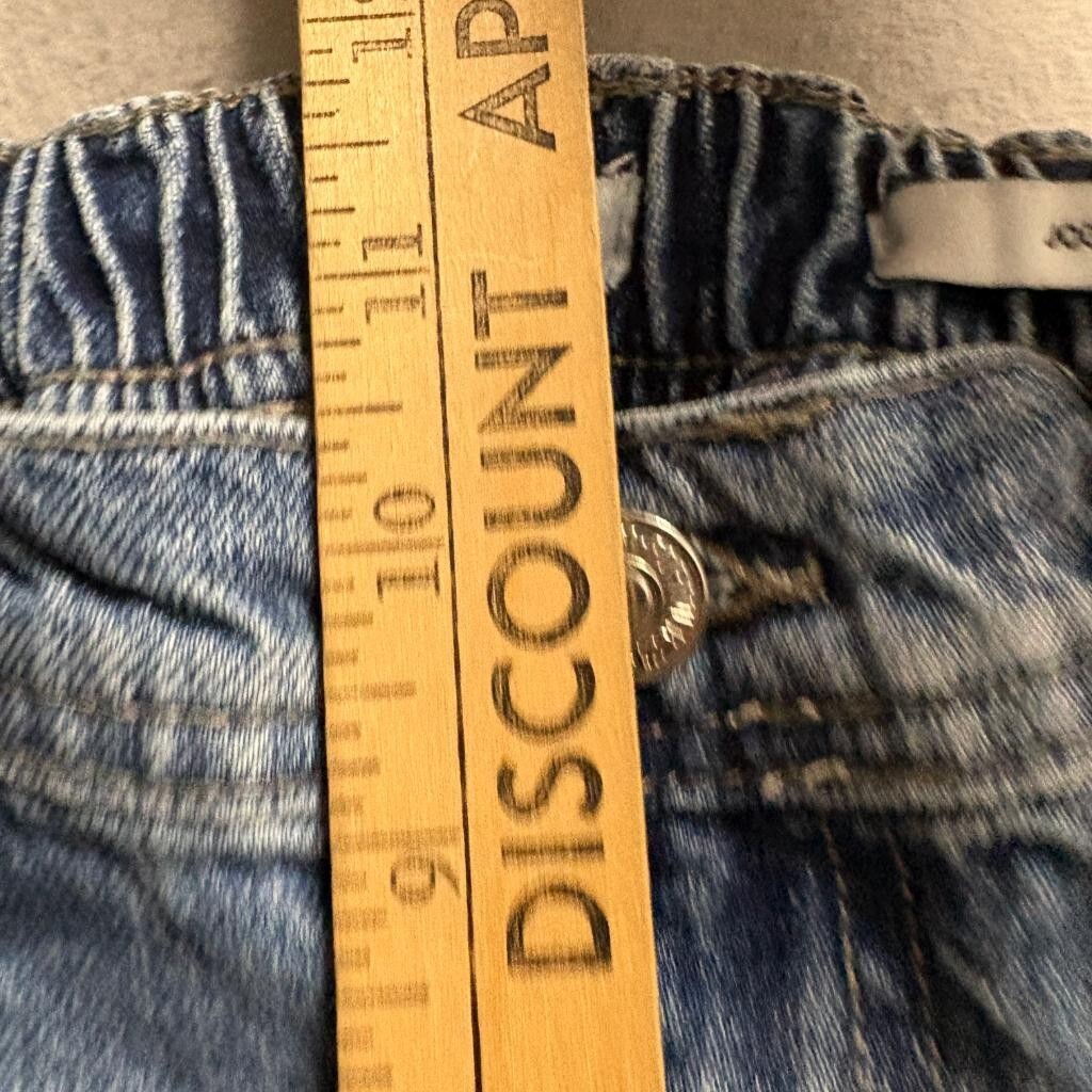 Forever 21 Premium Denim Cargo Jogger Pants Womens Size 27 Blue Utility Jeans