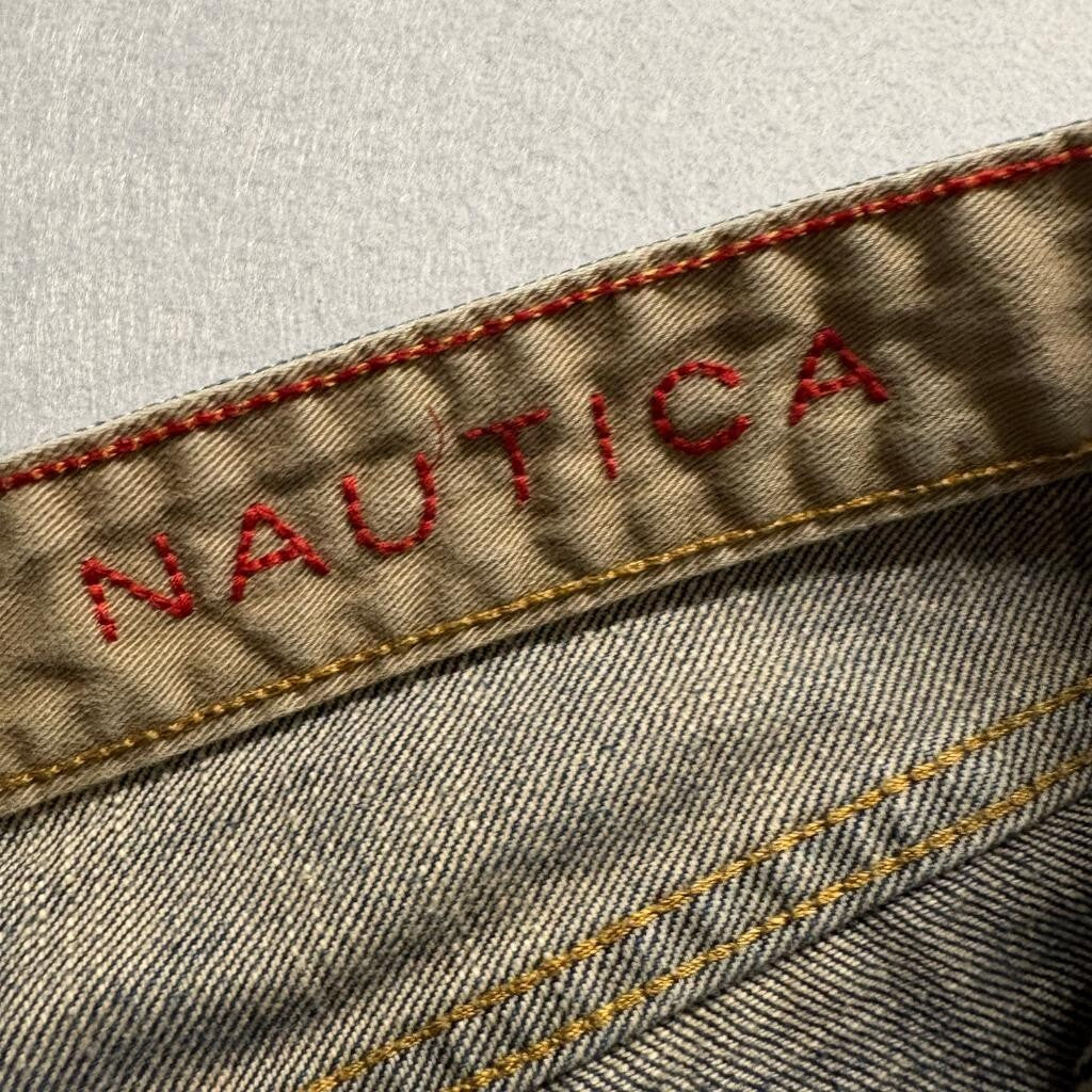 Nautica Jeans Mens 40x30 Blue Denim Straight Leg Classic Fit Pants