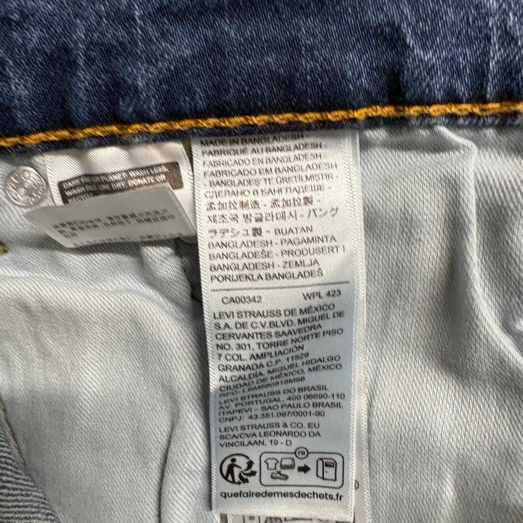 Levis 511 Slim Jeans Mens 32x34 Medium Wash Blue Stretch Denim Pants
